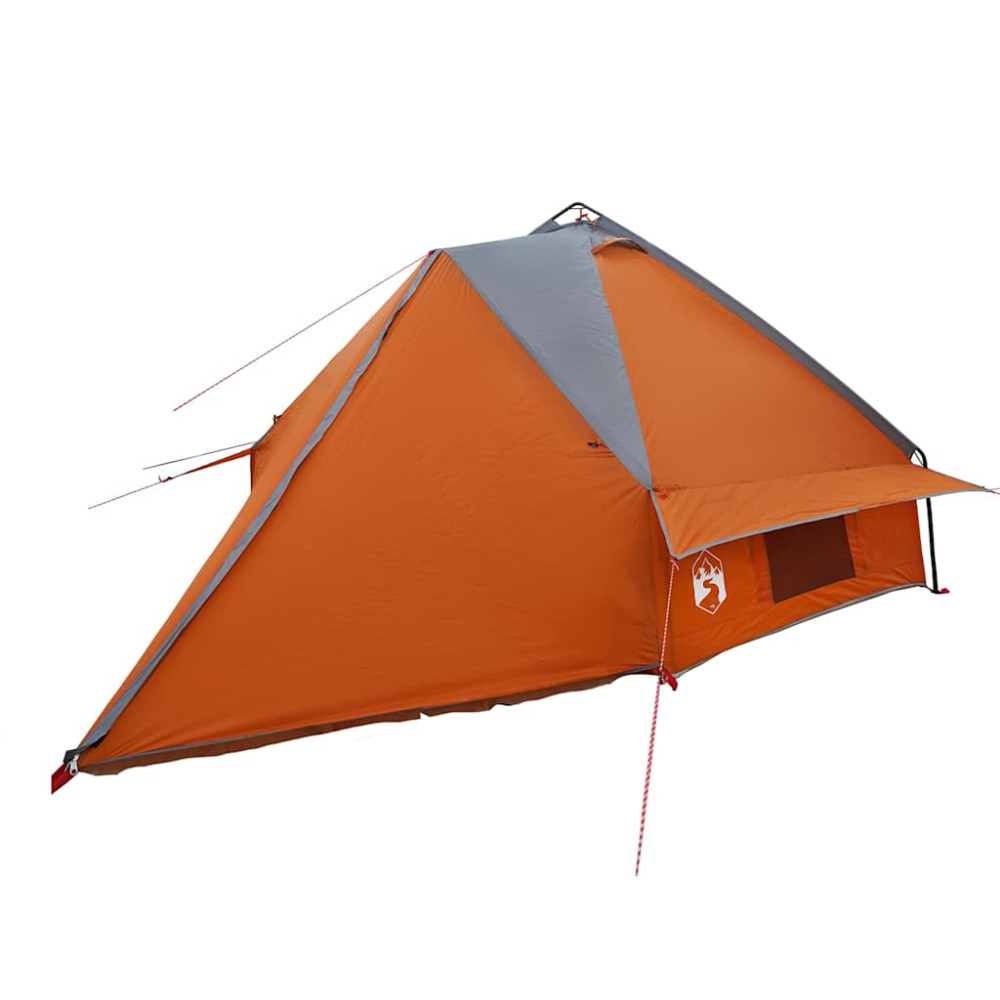 Produktbild för Tält Teepee för 8 personer Grå och orange 490 x 410 x 210 cm