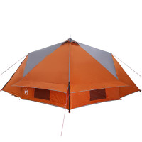 Produktbild för Tält Teepee för 8 personer Grå och orange 490 x 410 x 210 cm