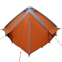 Produktbild för Tält Teepee för 8 personer Grå och orange 490 x 410 x 210 cm