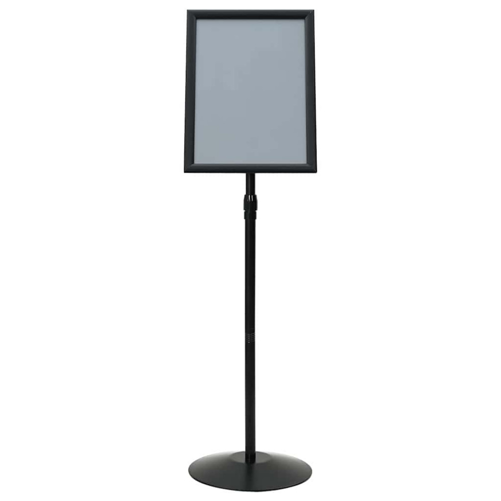 Produktbild för Pedestal affischställ Silver a3 PVC och stål