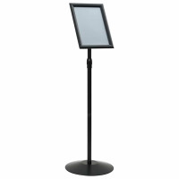 Produktbild för Pedestal affischställ Silver a4 PVC och stål