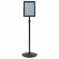 Produktbild för Pedestal affischställ Silver a4 PVC och stål