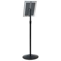 Produktbild för Pedestal affischställ Silver a4 PVC och stål