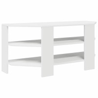 Produktbild för HörnTVSkåp Vit 102x40,5x45cm Konstruerat trä