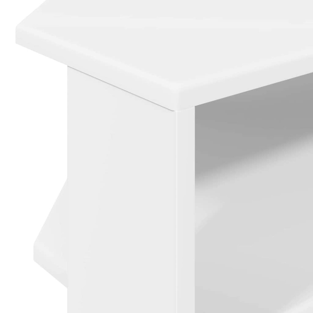 Produktbild för HörnTVSkåp Vit 102x40,5x45cm Konstruerat trä