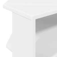 Produktbild för HörnTVSkåp Vit 102x40,5x45cm Konstruerat trä