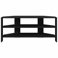 Produktbild för HörnTVSkåp Svart 102x40,5x45cm Konstruerat trä