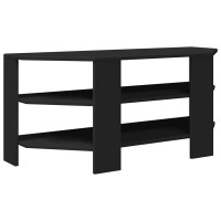 Produktbild för HörnTVSkåp Svart 102x40,5x45cm Konstruerat trä