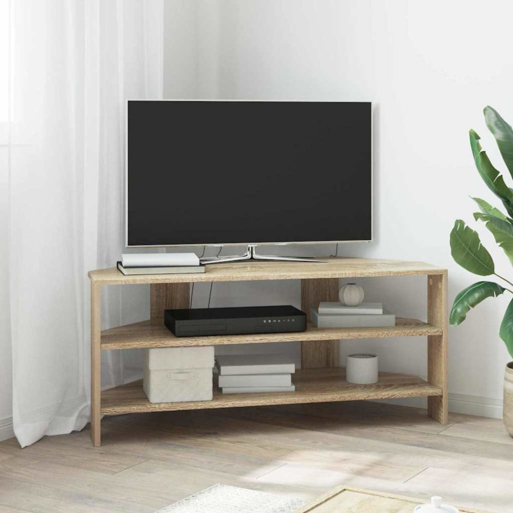 Produktbild för HörnTVSkåp Sonoma-ek 102x40,5x45cm Konstruerat trä