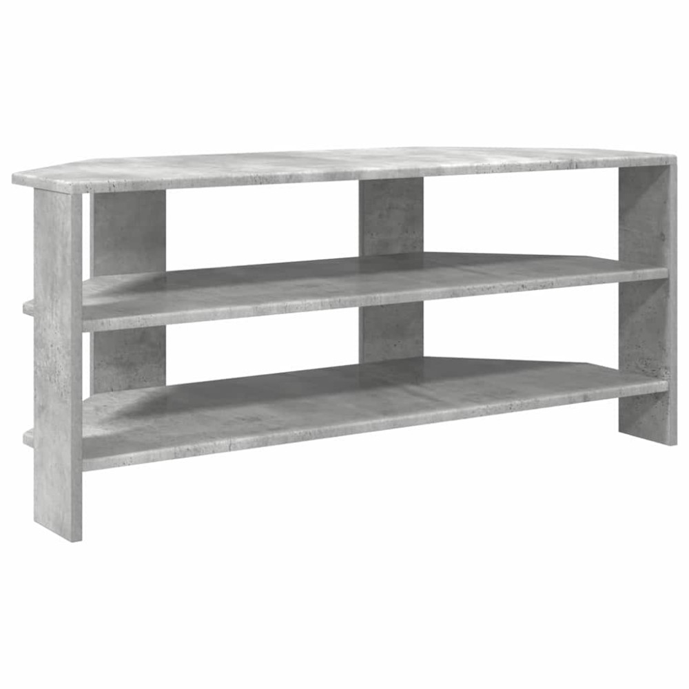 Produktbild för HörnTVSkåp Betonggrå 102x40,5x45cm Konstruerat trä