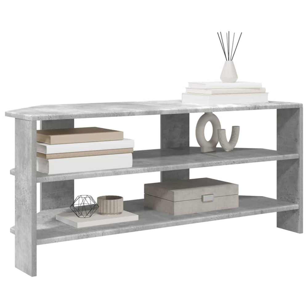 Produktbild för HörnTVSkåp Betonggrå 102x40,5x45cm Konstruerat trä