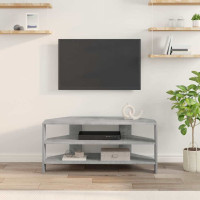 Produktbild för HörnTVSkåp Betonggrå 102x40,5x45cm Konstruerat trä