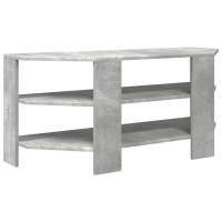 Produktbild för HörnTVSkåp Betonggrå 102x40,5x45cm Konstruerat trä