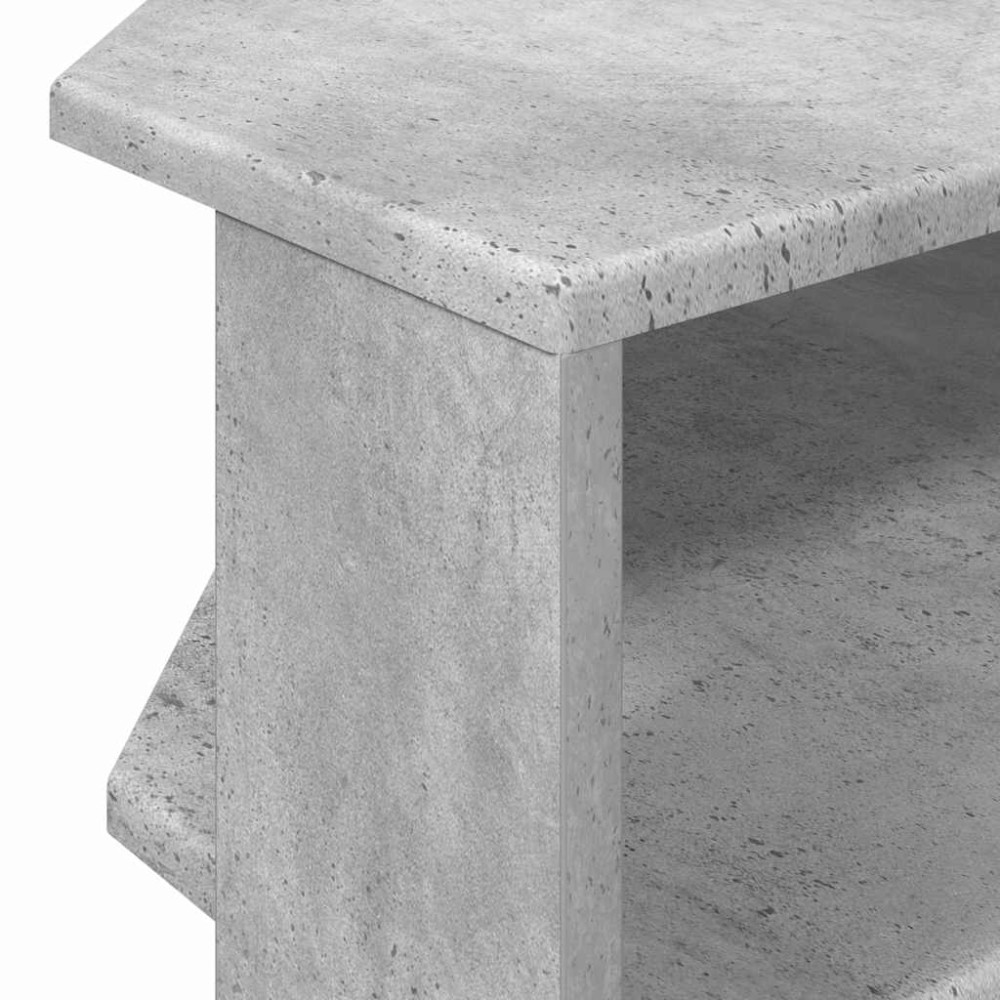 Produktbild för HörnTVSkåp Betonggrå 102x40,5x45cm Konstruerat trä