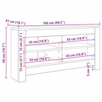 Produktbild för HörnTVSkåp Vit 102 x 40,5 x 45 cm Konstruerat trä