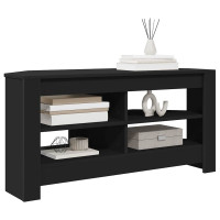 Produktbild för HörnTVSkåp Svart 102 x 40,5 x 45 cm Konstruerat trä