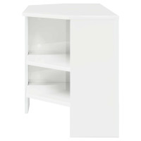 Produktbild för HörnTVSkåp Högblank Vit 102 x 40,5 x 45 cm Konstruerat trä