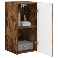 Produktbild för TV Vägghylla 2 pcs Rökt ek 30 x 31 x 60 cm Konstruerat trä