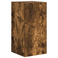 Produktbild för TV Vägghylla 2 pcs Rökt ek 30 x 31 x 60 cm Konstruerat trä