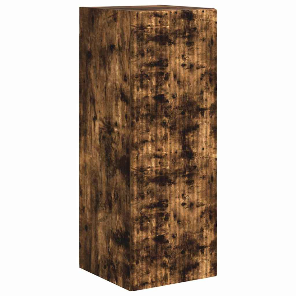Produktbild för TV Vägghylla Rökt ek 30 x 31 x 80 cm Konstruerat trä