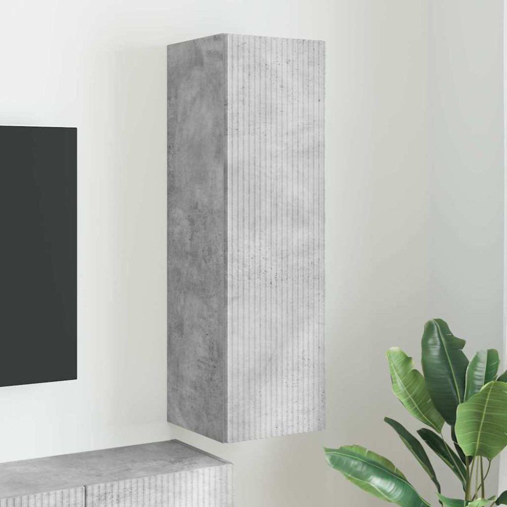 Produktbild för TV Vägghylla Betong 30 x 31 x 100 cm Konstruerat trä