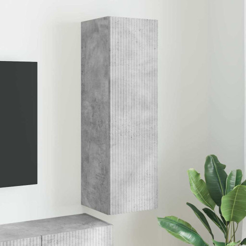vidaXL TV Vägghylla Betong 30 x 31 x 100 cm Konstruerat trä