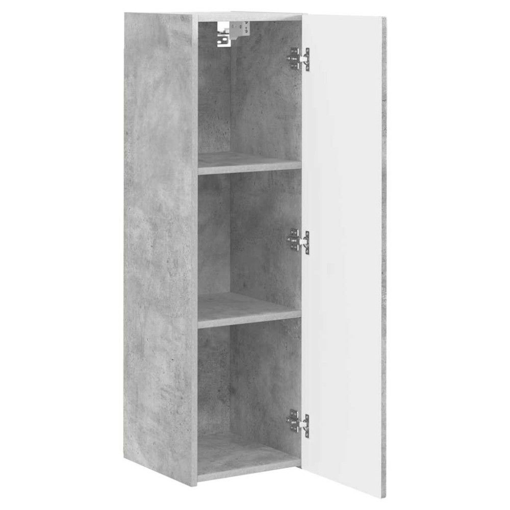 Produktbild för TV Vägghylla 2 pcs Betong 30 x 31 x 100 cm Konstruerat trä