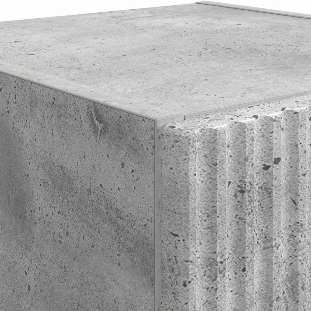Produktbild för TV Vägghylla 2 pcs Betong 30 x 31 x 100 cm Konstruerat trä