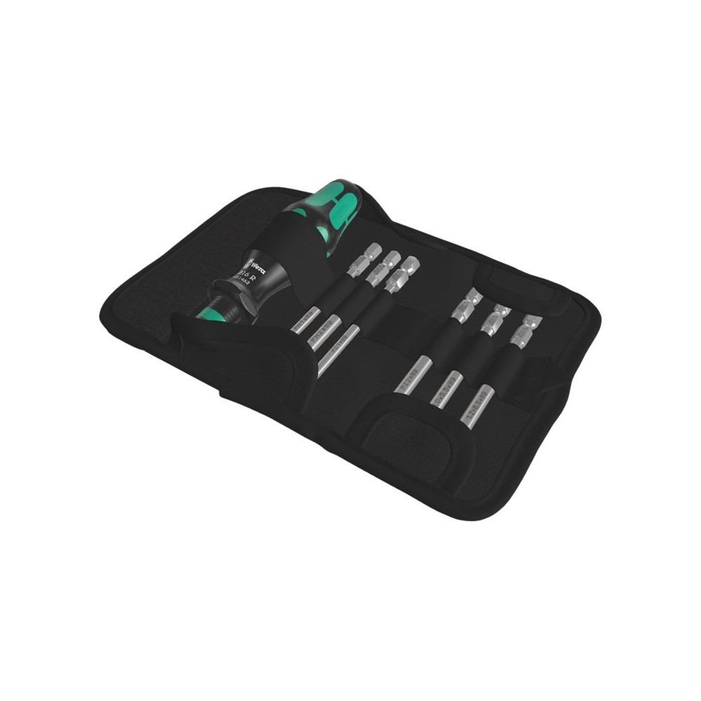 Produktbild för Wera Kraftform Kompakt 40 - screwdriver handle with bit set - 7 delar