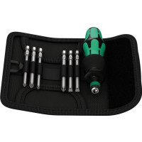 Produktbild för Wera Kraftform Kompakt 40 - screwdriver handle with bit set - 7 delar