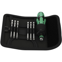 Produktbild för Wera Kraftform Kompakt 40 - screwdriver handle with bit set - 7 delar