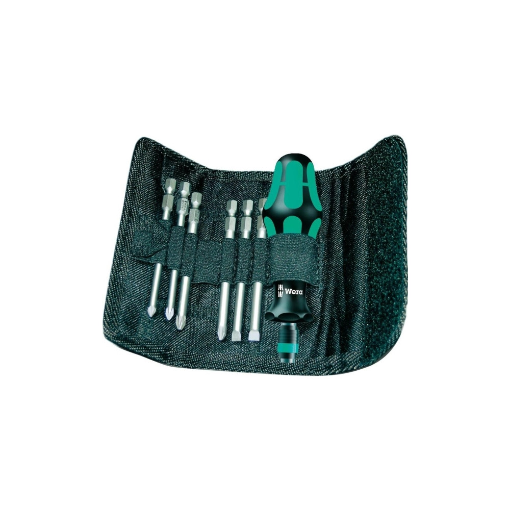 Produktbild för Wera Kraftform Kompakt 40 - screwdriver handle with bit set - 7 delar