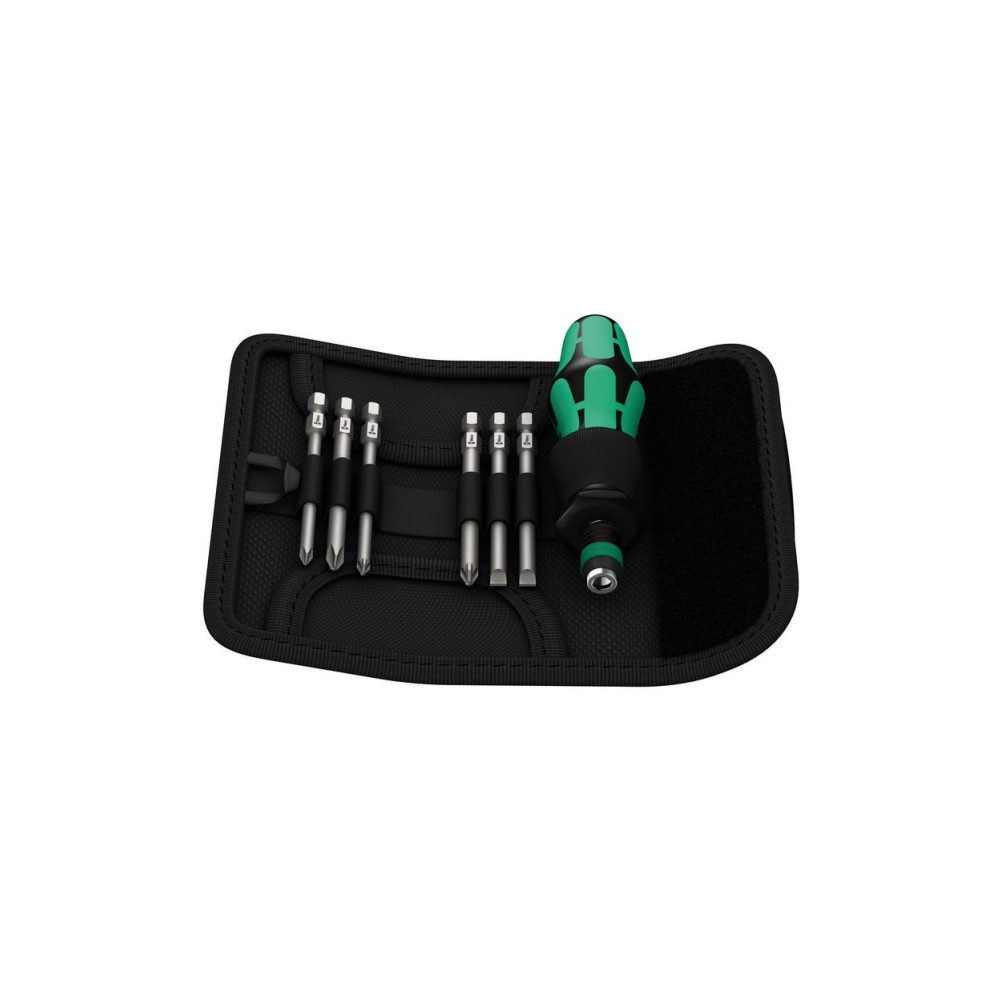 Produktbild för Wera Kraftform Kompakt 40 - screwdriver handle with bit set - 7 delar