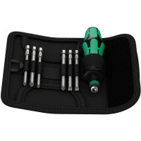 Produktbild för Wera Kraftform Kompakt 40 - screwdriver handle with bit set - 7 delar