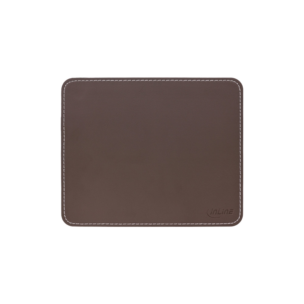 Produktbild för InLine musmatta - premium synthetic leather, 255x220x3 mm