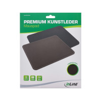 Produktbild för InLine musmatta - premium synthetic leather, 255x220x3 mm