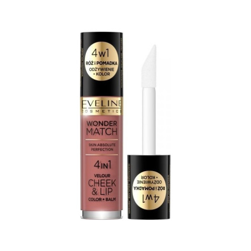 EVELINE COSMETICS EVELINE KOLOROWKA Eveline Wonder Match rosa och flytande läp...