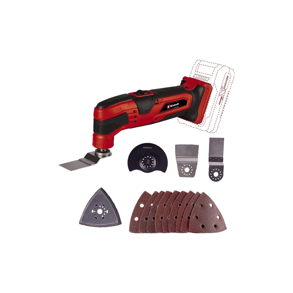 Produktbild för Einhell TC-MG 18 Li-Solo, Slipning, Slipning, Borstad, Svart...