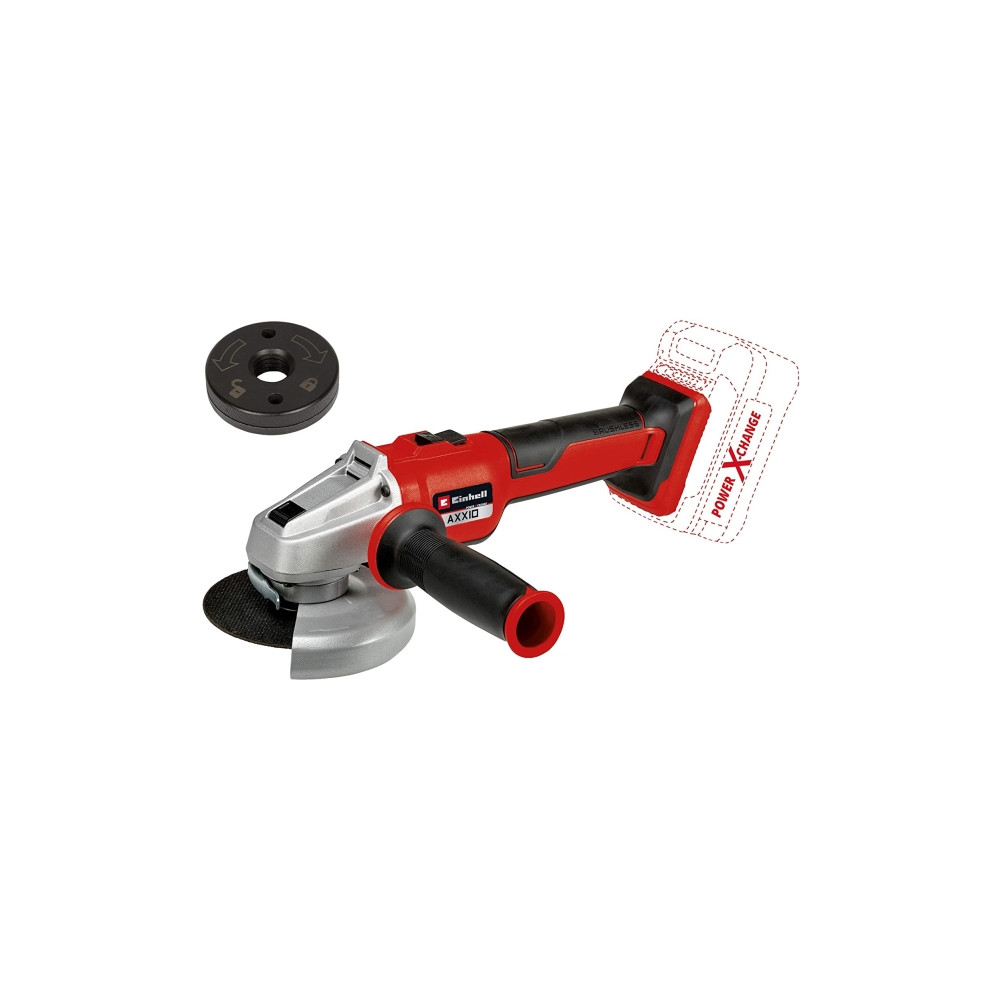 Produktbild för Einhell Einhell AXXIO 18/125 Q sladdlös vinkelslip 18V inkl....