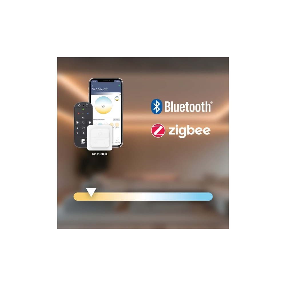 Produktbild för Eglo Mesh Color - LED-spotlight - GU10 - 5 W - tonbar vit - 2700-6500 K