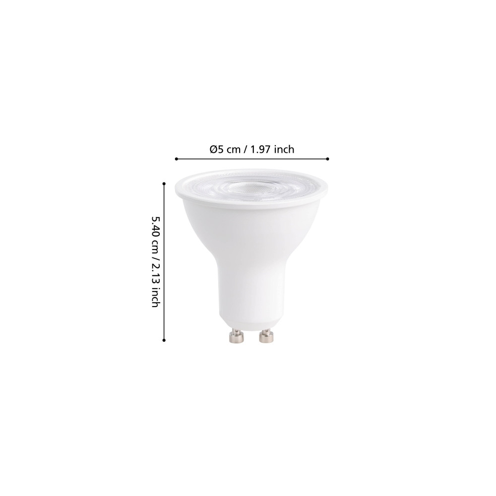 Produktbild för Eglo Mesh Color - LED-spotlight - GU10 - 5 W - tonbar vit - 2700-6500 K