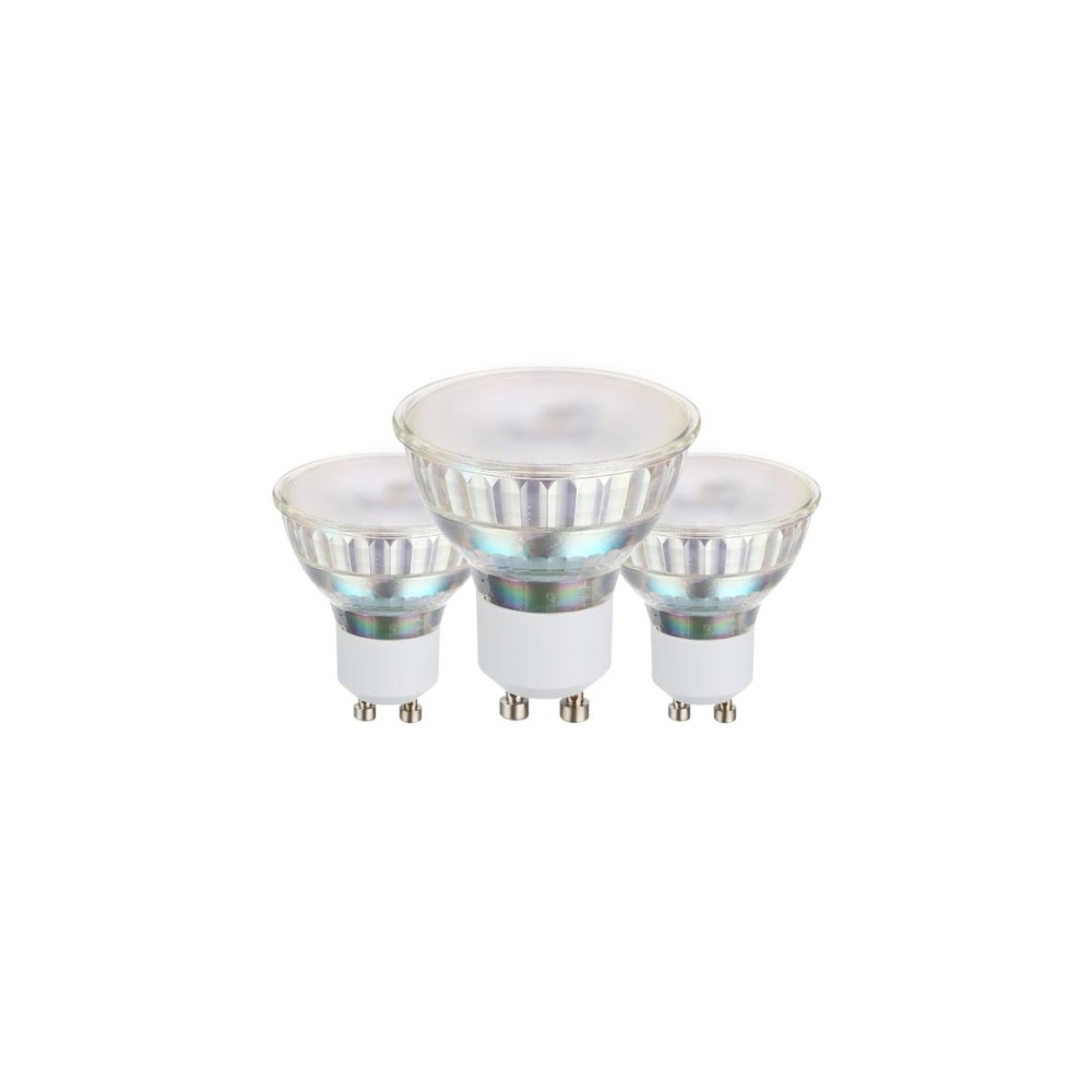 Produktbild för Eglo - LED-spotlight - GU10 - 3 W - varmt vitt ljus - 3000 K (paket om 3)