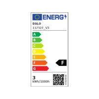 Produktbild för Eglo - LED-spotlight - GU10 - 3 W - varmt vitt ljus - 3000 K (paket om 3)