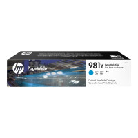 Produktbild för HP 981Y - Extra lång livslängd - cyan - original - PageWide - bläckpatron