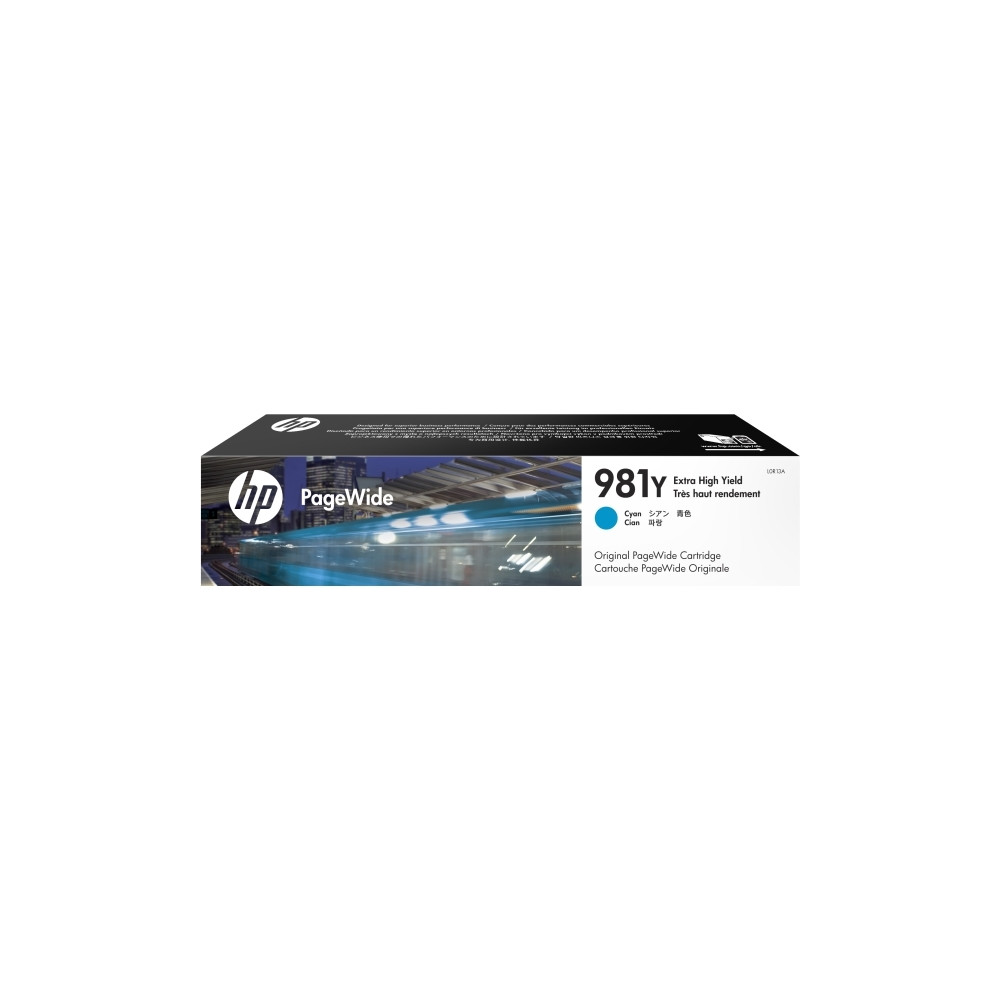 Produktbild för HP 981Y - Extra lång livslängd - cyan - original - PageWide - bläckpatron