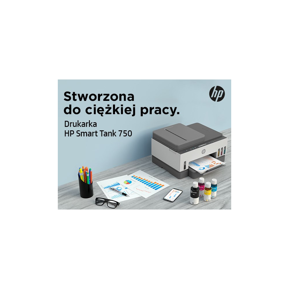 Produktbild för HP Smart Tank 750 All-in-One - multifunktionsskrivare - färg