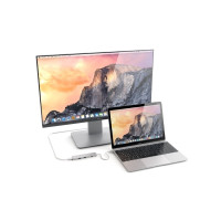 Produktbild för Satechi Slim Aluminum Multi-Port Adapter - dockningsstation - USB-C