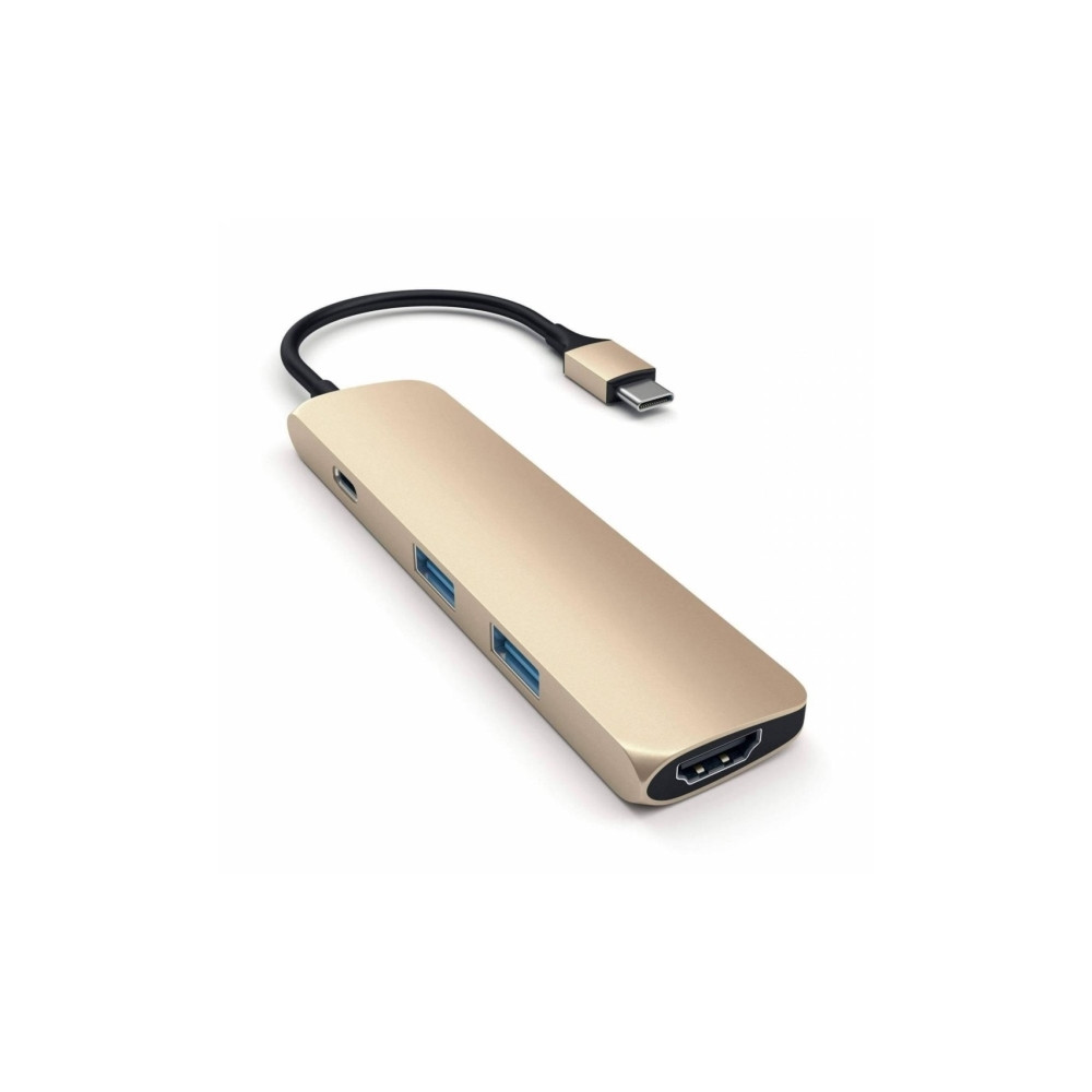 Produktbild för Satechi Slim Aluminum Multi-Port Adapter - dockningsstation - USB-C