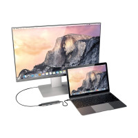 Produktbild för Satechi Slim Aluminum Multi-Port Adapter - dockningsstation - USB-C