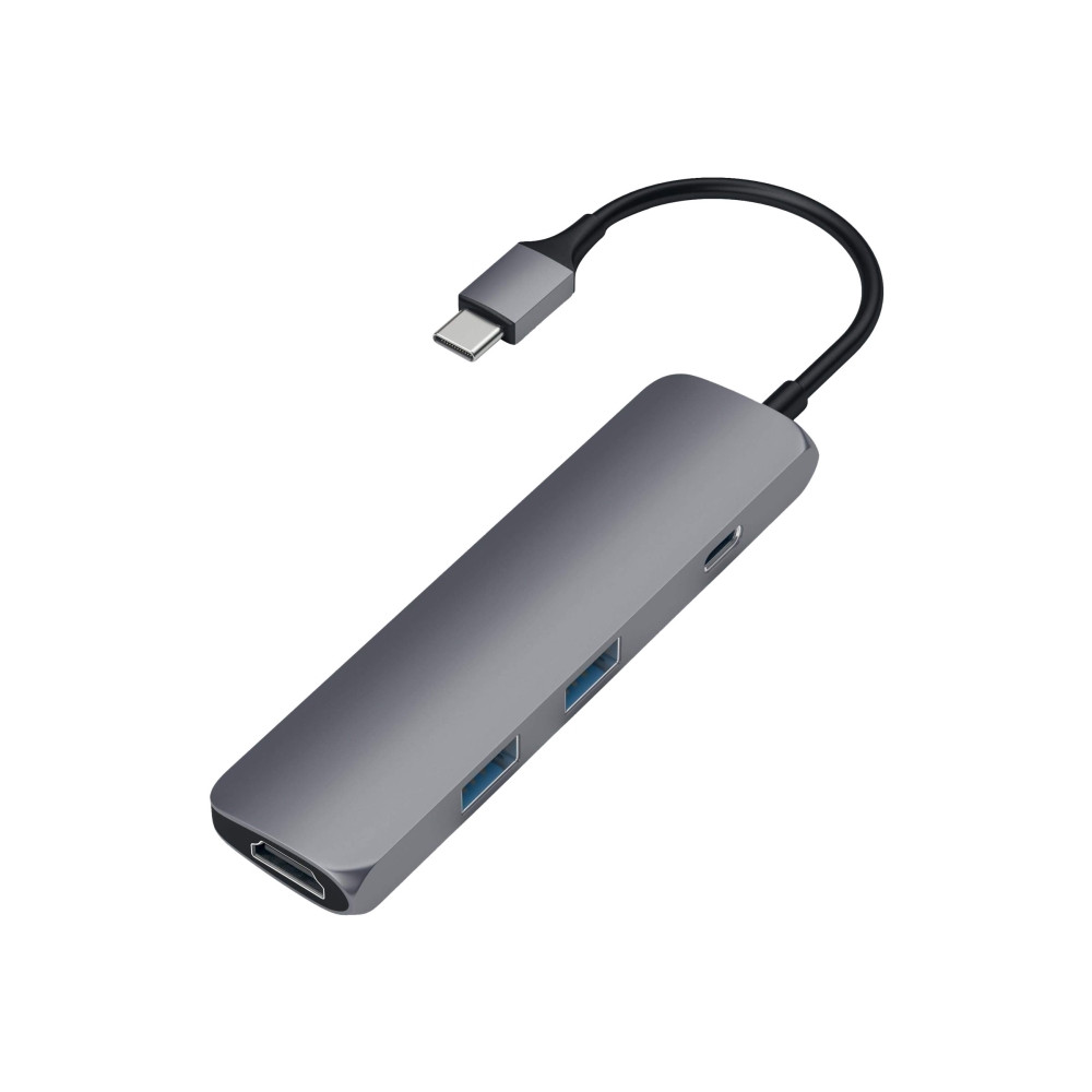 Produktbild för Satechi Slim Aluminum Multi-Port Adapter - dockningsstation - USB-C